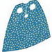 Minifig Cloth Cape - Standard with Silver Glitter