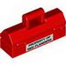 Minifig Utensil Toolbox with Black 'PROPERTY OF NED FLANDERS' on White Rectangle Print