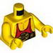  Torso Muscles with Red Tank Top and Belt Print / Yellow Arms / Yellow Hands