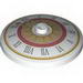 Dish 4 x 4 Inverted [Radar]  with Clock Face with Roman Numerals Print