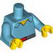 Torso Simpsons Shirt Open Collar with Gray Belt with Red Buckle Print / Medium Azure Arms / Yellow Hands