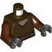 Torso Belted Jedi Robe and Dark Tan Shirt Print / Reddish Brown Arms / Black Hands