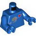 Torso Space Classic Moon with Simulated Wear Print / Blue Arms / Blue Hands