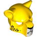Minifig Mask Feline with Black Nose, Leopard Spots and Fangs Print