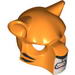 Minifig Headgear Mask Feline with Black Nose, Tiger Stripes and Fangs Print