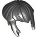 Набор LEGO Minifig Hair Short, Bowl Cut with Side Locks and Bright Light Yellow Rear Print, Черный