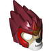 Minifig Mask Lion with Tan Face and Gold Crown Small Print
