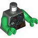 Torso Strapped Armor Plates with Brown Belt with Red Clasps Print / Green Arms / Green Hands