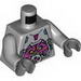 Torso Robot with Armor, Kraang and Control Harness Print / Light Bluish Gray Arms / Dark Bluish Gray Hands