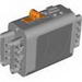9V Battery Box [Orange Polarity Switch / Dark Bluish Gray Hatches]