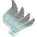 Hero Factory Wing, Feathered with Axle Hole and Marbled Trans-Light Blue Pattern