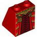 Slope 65 2 x 2 x 2 with Bottom Tube with Robe, Dark Red Armor and Gold Belt, Chains and Pendants Print