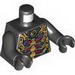 Torso Ninjago Gold Skeleton Print / Black Arms / Black Hands 