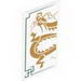 Glass for Window 1 x 4 x 6 with Dragon Head and Midsection Print