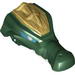 Large Figure Head Modified Chima Crocodile Upper Jaw with Teeth and Gold Armor Print