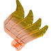 Hero Factory Wing, Feathered with Axle Hole and Marbled Trans-Yellow Pattern