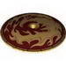Dish 9 x 9 Inverted (Radar) with Gold Phoenix and Flames Print