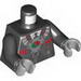 Torso Business Suit and Tie with Breathing Apparatus and Octan Logo Print / Black Arms / Light Bluish Gray Hands
