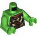 Torso Turtle Shell with Gauge and Purple Diving Bottles Print / Bright Green Arms / Bright Green Hands