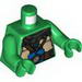 Torso Turtle Shell with Gauge and Blue Diving Bottles Print / Green Arms / Green Hands