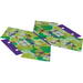 Cloth Tent, Friends Jungle Leaves with Dark Purple Trim Print