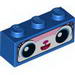 Brick 1 x 3 with Cat Face with Black Border Print (Astro Kitty)
