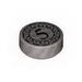 Tile Round 1 x 1 with Black Coin Print with 5 Mark