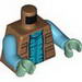 Torso SW Vest with Pockets and Medium Blue Shirt Print (Greedo) / Medium Azure Arms / Sand Green Hands 