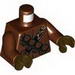 Torso SW Jawa with Dark Brown Pouches and Black and Gold Straps Print / Reddish Brown Arms / Dark Brown Hands 