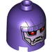 Brick Round 2 x 2 x 1 2/3 Dome Top with Sentinel Face Print