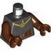 Torso Female with Yellow Cross Emblem and Reddish Brown Belt Print / Reddish Brown Arms / Reddish Brown Hands