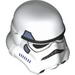 Minifig Helmet SW Stormtrooper, Dotted Mouth, Blue and Sand Blue Print