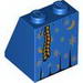 Slope 65В° 2 x 2 x 2 with Bottom Tube with Robe with Moons and Stars and Rope Belt Print