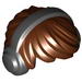 Minifig Hair Short Tousled with Black Headphones Print