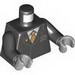 Torso Agents Suit with Ultra Agents Logo and Gold Tie Print / Black Arms / Light Bluish Gray Hands