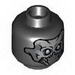 Minifig Dual Sided Alien Skull with Mandibles and Silver Eyes / Exoskeleton and One Eye Print [Hollow Stud] 