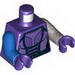 Torso Female Purple Armor with Dark Blue Belt Print / Flat Silver Arm Left / Blue Arm Right / Dark Purple Hands 