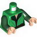 Torso LotR Elven Robe over Dark Green Female Shirt, Gold Buckle Print / Dark Green Arms / Light Flesh Hands