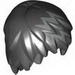 Minifig Hair Layered with Silver Zigzag Streaks Print