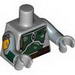 Torso SW Armor Plates Dark Green Print Dual Sided (Boba Fett) / Sand Blue Arms Printed / Light Bluish Gray Hands