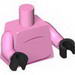 Torso Belly Bump and Pig Tail on Reverse Print / Bright Pink Arms / Black Hands