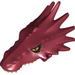 Dragon Head (LotR) Upper Jaw with Spikes with Tan Teeth and Orange Eyes Print