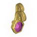 Minifig Purple Jewel with Ornate Pin