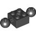 Набор LEGO Technic Brick Special 2 x 2 with 10.2mm Balls with Holes and Axle Hole, Темно-коричневый