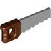 Minifig Handle with Light Bluish Gray Saw