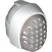 Minifig Fencing Mask with Silver Mesh Print