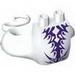 Набор LEGO Lower Body with Tail, Dark Purple Scales Print, Белый