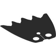 Набор LEGO Minifig Cape Cloth, Scalloped 5 Points (Batman) - Soft Knit Fabric, Черный