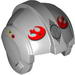 Minifig Helmet SW Rebel Pilot with Red Rebel Logo Print
