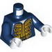Torso Pirate Bluecoat Governor Print / Dark Blue Arms / White Hands